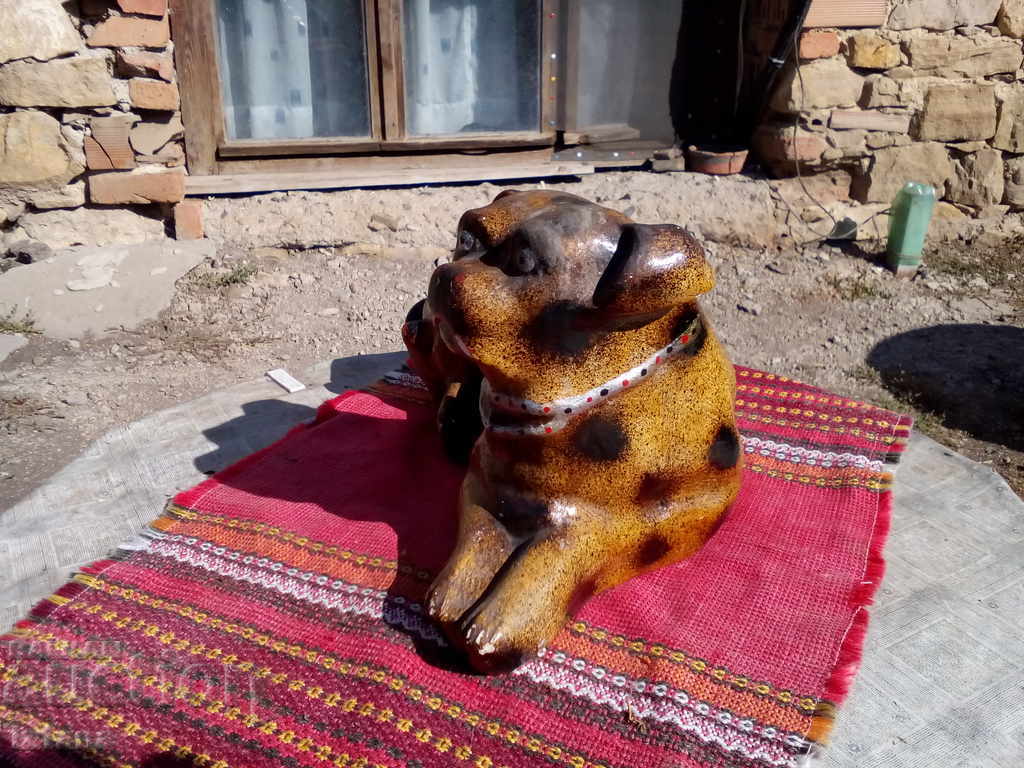 An old porcelain figure, a dog with price 20.00 BGN | € 10.23