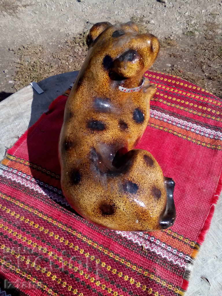 An old porcelain figure, a dog - 5