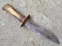 Old Hunting Knife with deer horn handle