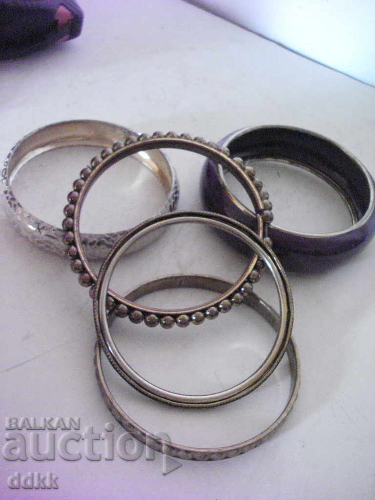 Old metal bracelets - 5 pcs