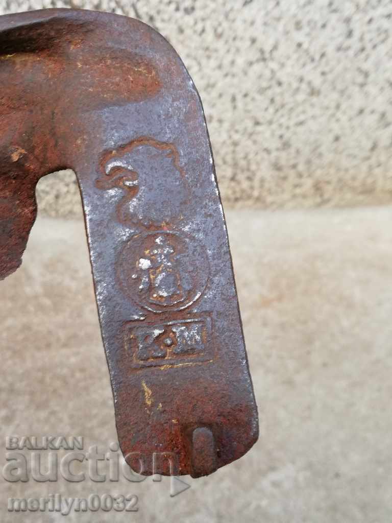 Auction Old hand-forged mowing hair, wrought iron Auction Old hand-forged mowing hair, wrought iron