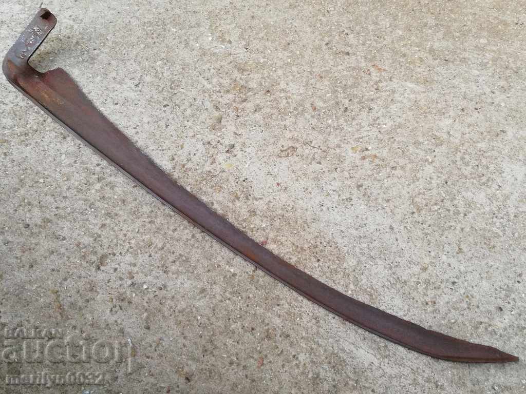Old hand-forged mowing hair, wrought iron - 6 Old hand-forged mowing hair, wrought iron - 6