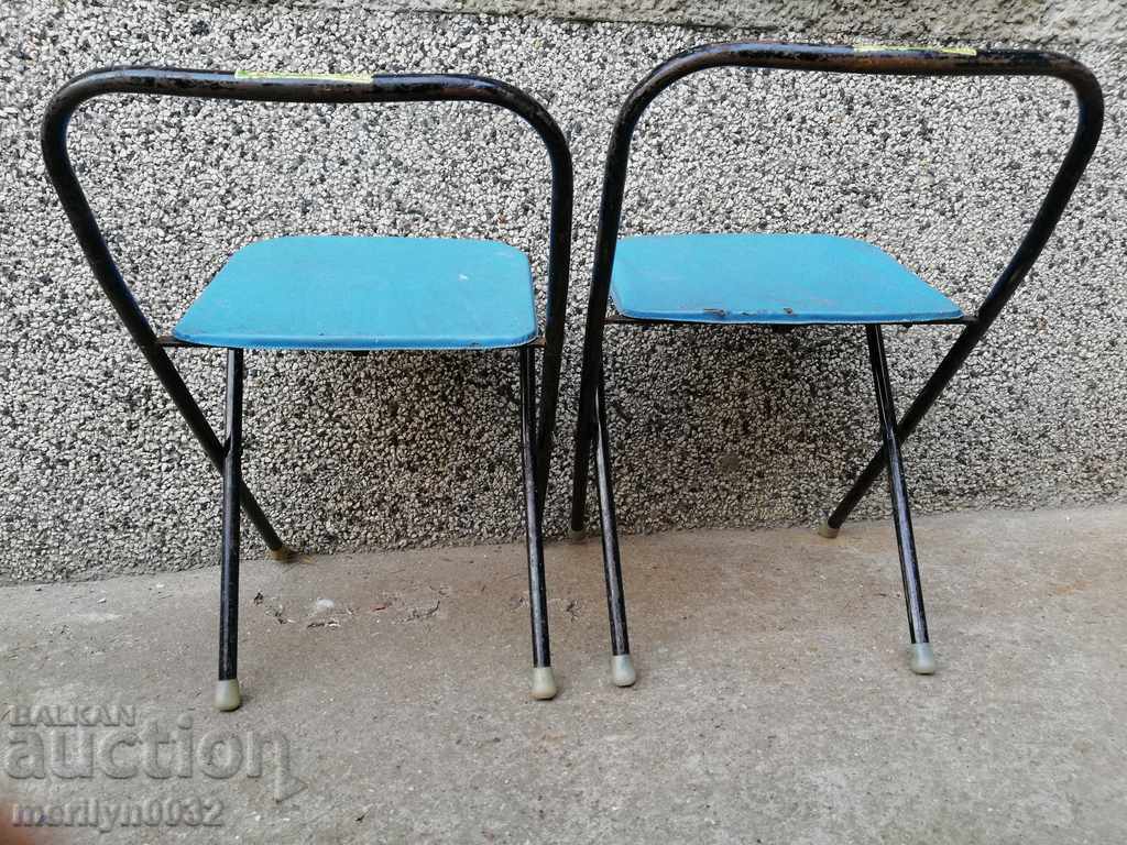 Folding chairs 2 pieces USSR chair stool - 6 Folding chairs 2 pieces USSR chair stool - 6