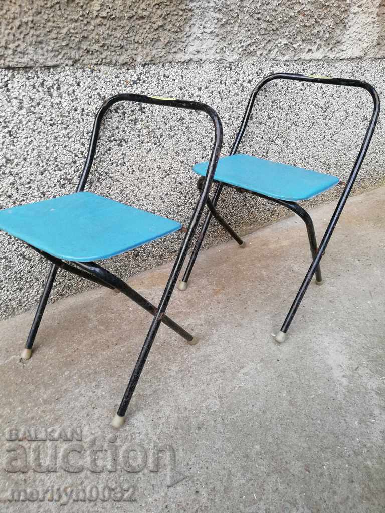 Сгъваеми столове 2 броя СССР стол столче