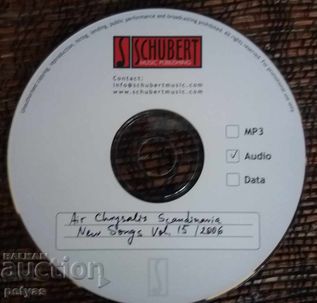 Auction CD - Schubert MUSIC PUBLISHING - 1 CD Auction CD - Schubert MUSIC PUBLISHING - 1 CD