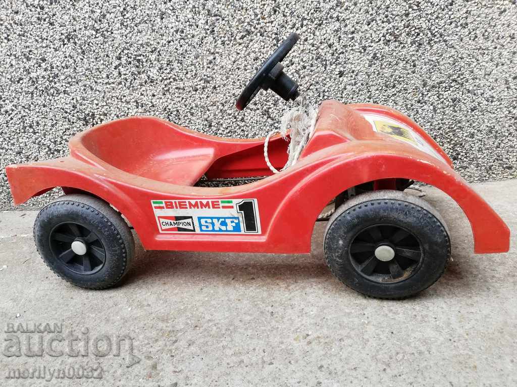Children's plastic toy car, cart late 80s