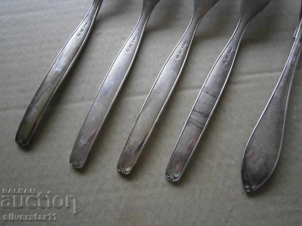 πολύ παλιά παχιά επάργυρα πιρούνια 100 micron - 5 πολύ παλιά παχιά επάργυρα πιρούνια 100 micron - 5