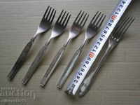 Lot of old thick silvered forks 100 microns