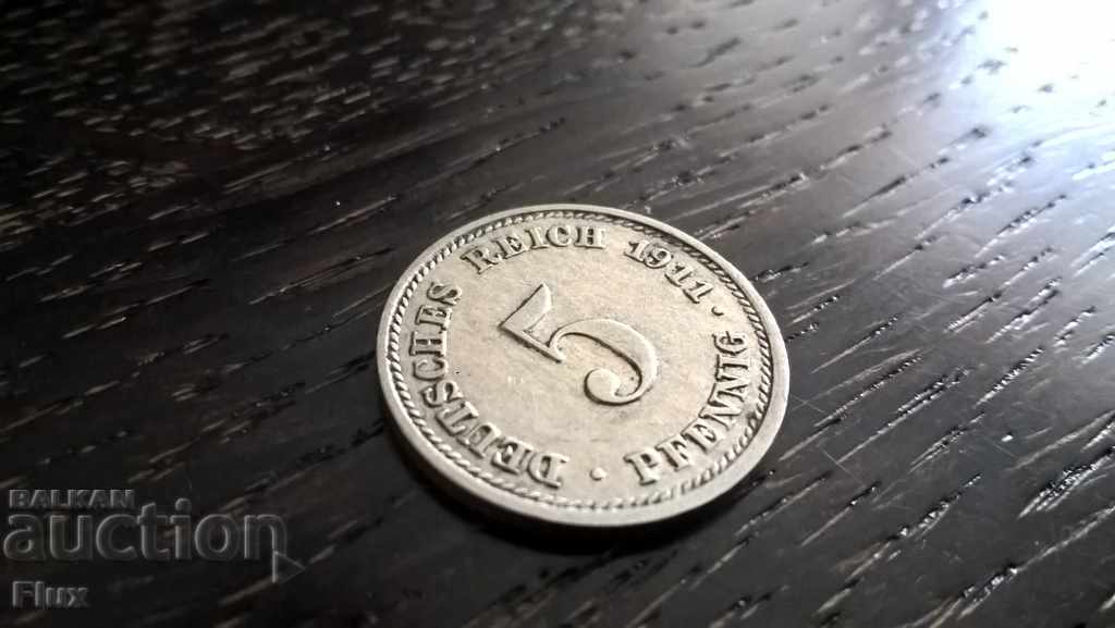 Reich Coin - Germania - 5 Phoenicia 1911. seria D