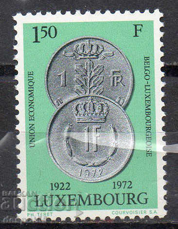 1972. Luxembourg. 50th economic union with Belgium.