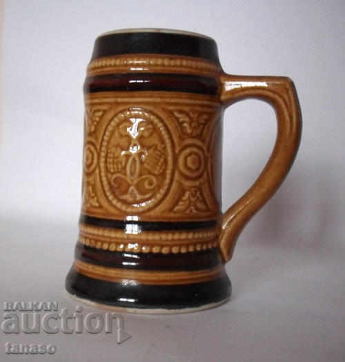 Cana veche germana din ceramica reliefata - 7