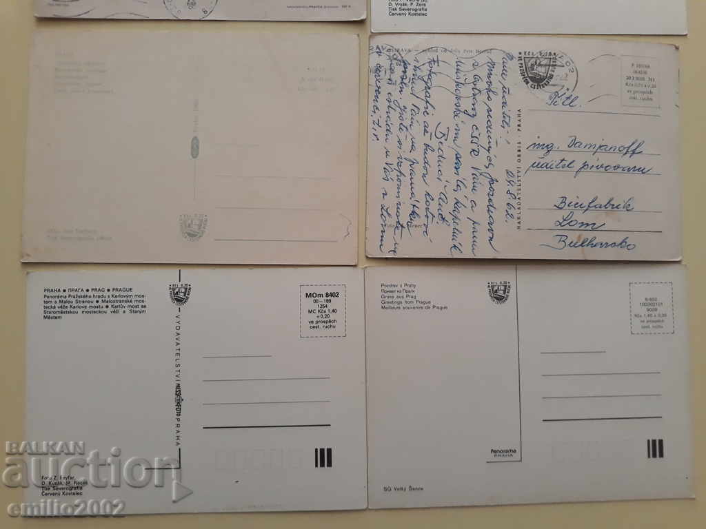 Postcards Czechoslovakia lot 014 - 5 Postcards Czechoslovakia lot 014 - 5
