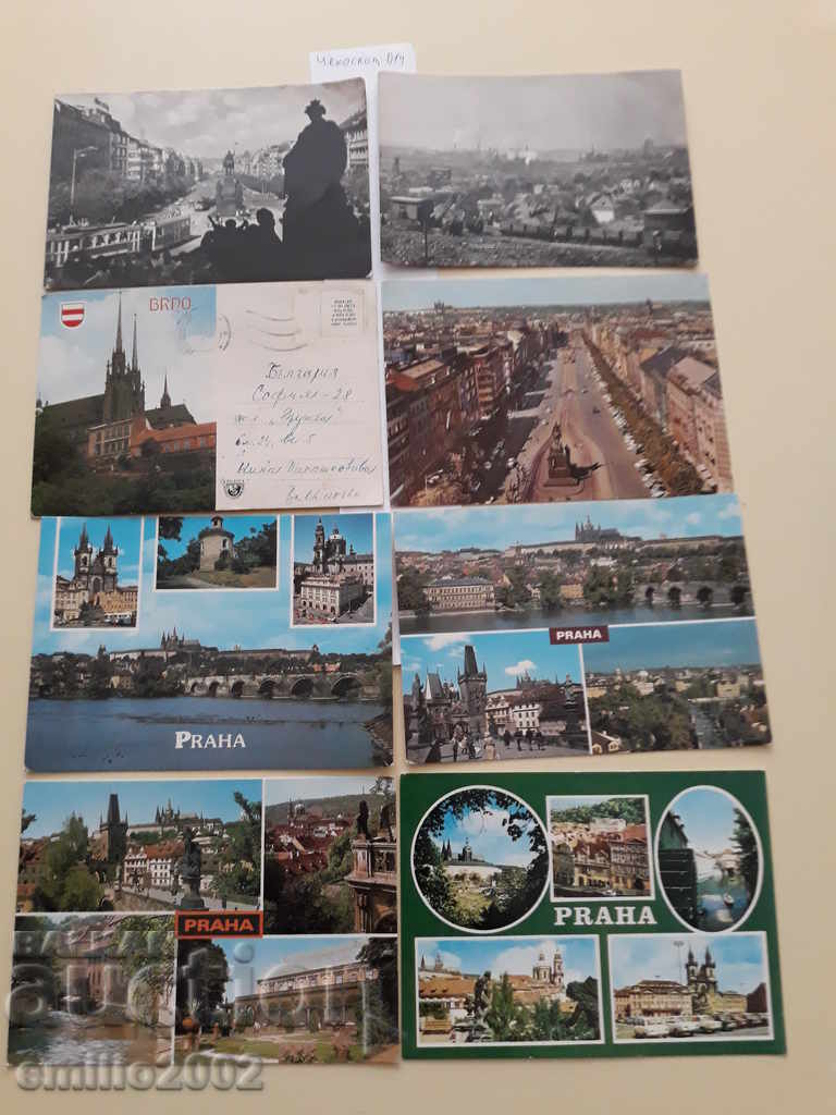 Пощенски картички Чехословакия лот 014