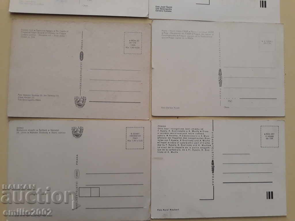 Postcards Czechoslovakia lot 016 - 5 Postcards Czechoslovakia lot 016 - 5