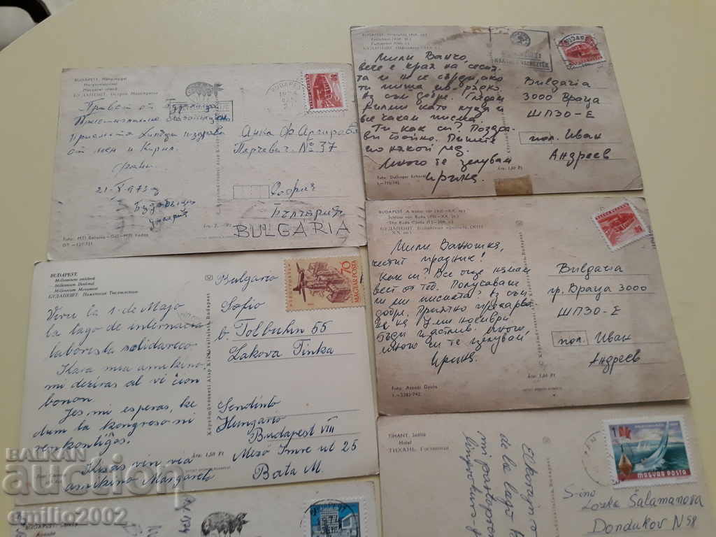 Postcards Hungary 010 - 5 Postcards Hungary 010 - 5