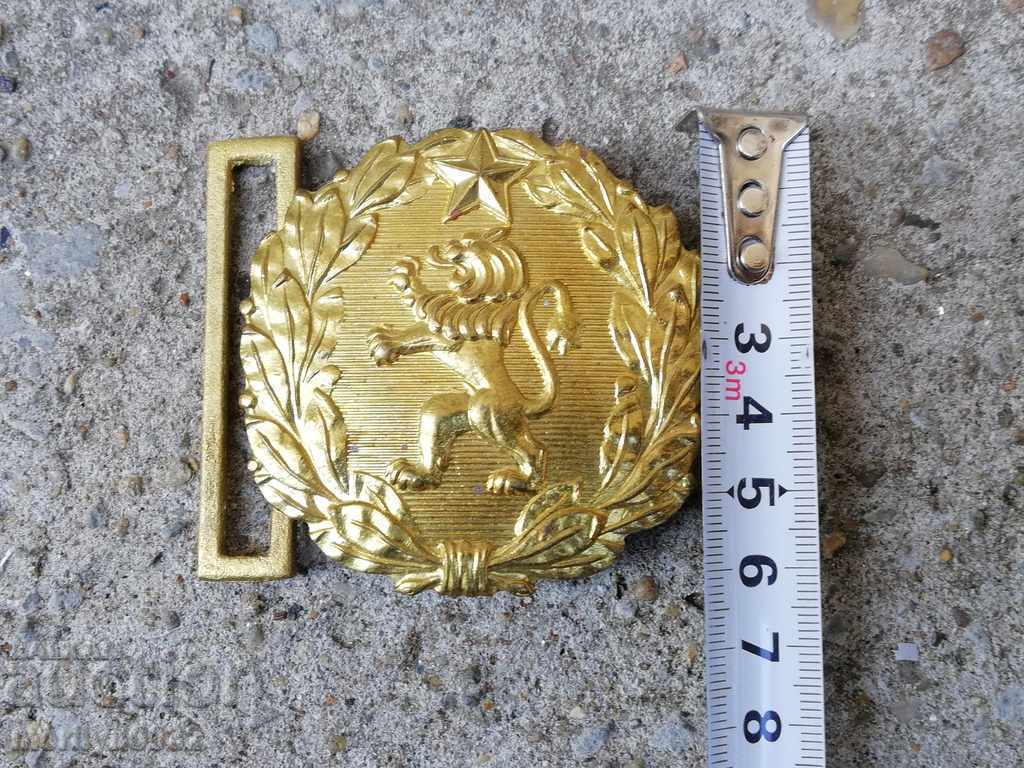 Officer's bronze belt buckle, buzzer lurked in Bulgaria with price 23.00 BGN | € 11.76