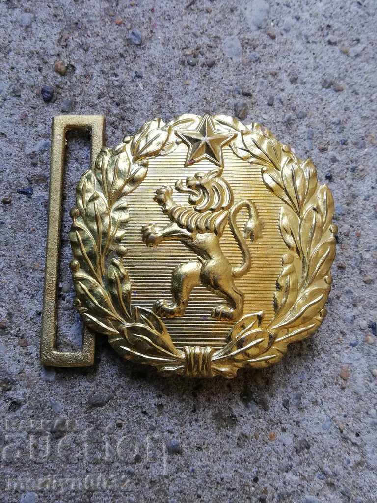 Officer's bronze belt buckle, buzzer lurked in Bulgaria - 5