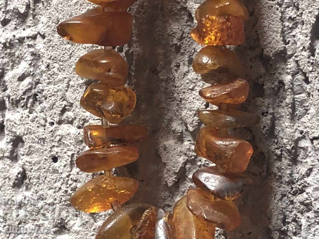 Necklace amber 45 cm. - 5