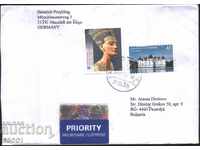 Traveled Envelope with Queen Nefertiti Marks 2013 Germany