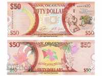 Guyana 50 de dolari 2016 Comemorative P-41 Bancnote UNC