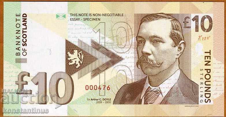 Scoția 10 de lire sterline Rare 2017 UNC cu preț € 17.90 | 35.01 BGN