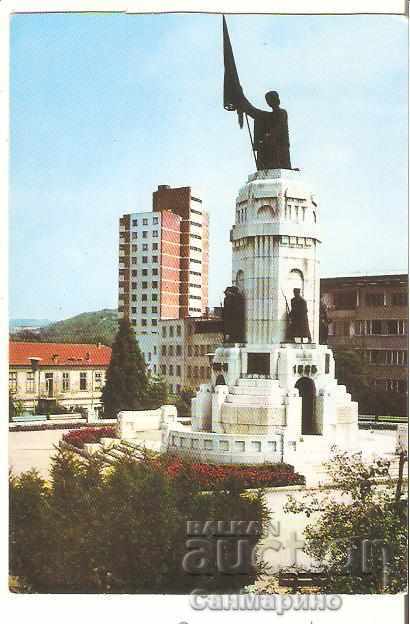 Картичка  България  В.Търново Паметникът на загиналите 1*