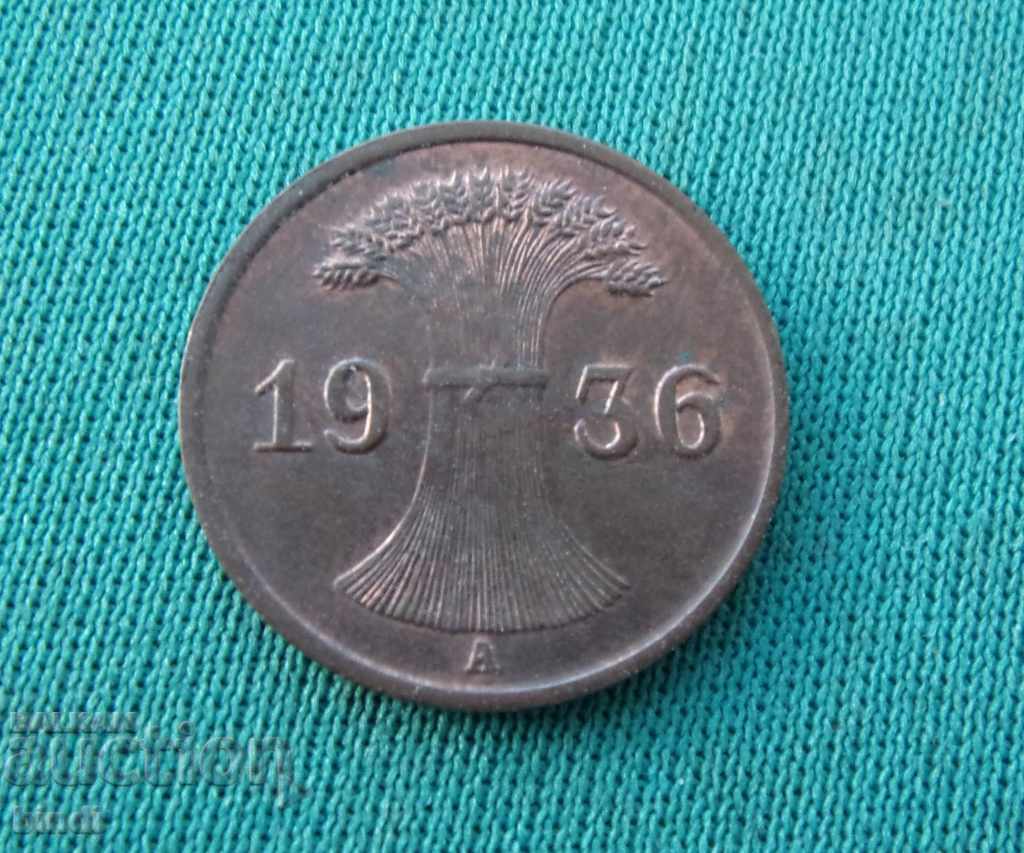 Germania III Reich 1 Pfennig 1936 UNC cu preț € 1.60 | 3.13 BGN Germania III Reich 1 Pfennig 1936 UNC cu preț € 1.60 | 3.13 BGN