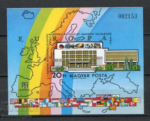 Hungary Europe 1983 Peace Conference bl. 1983 MNH