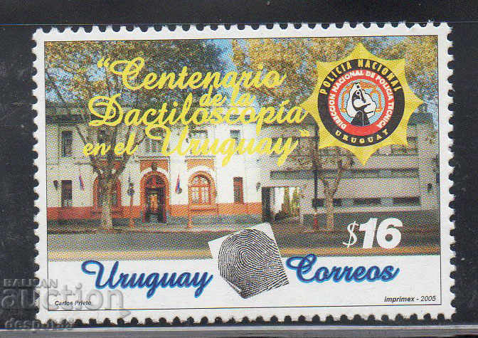2005. Уругвай. 100 г. на дактилоскопията в Уругвай.