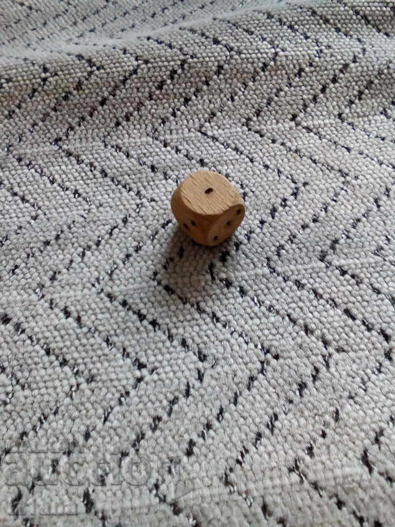 Delivery of Old wooden die, dice Delivery of Old wooden die, dice