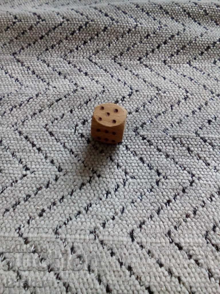 Old wooden dice, dice