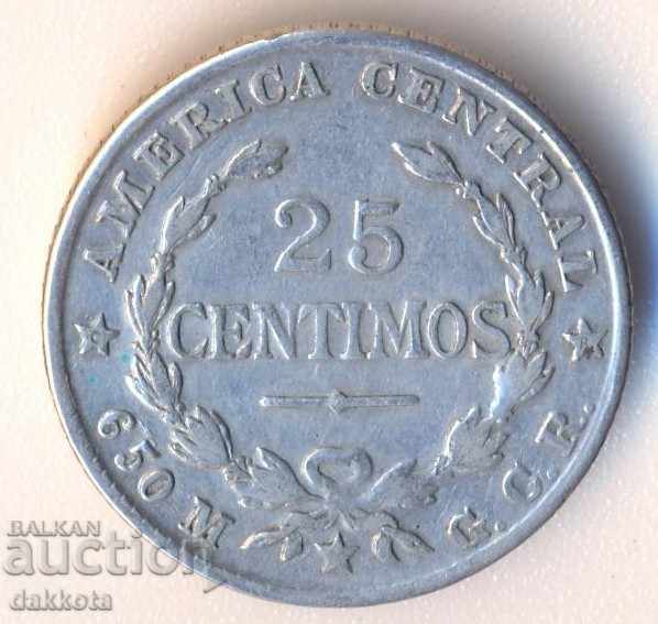 Κόστα Ρίκα 25 λεπτά 1924, ασημένιο