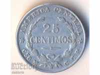 Costa Rica 25 de cenți 1924, argint