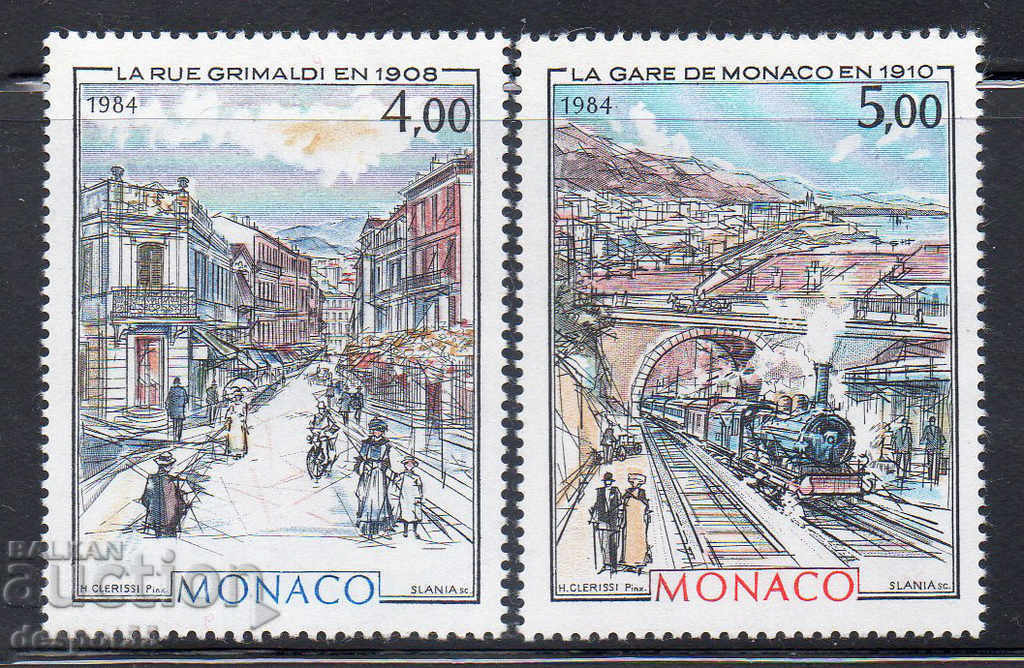 1984. Monaco. Monaco - Imagini ale lui Hubert Clerisi.