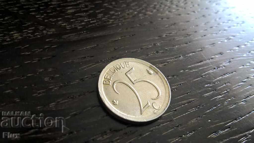 Монета - Белгия - 25 цента | 1970г.