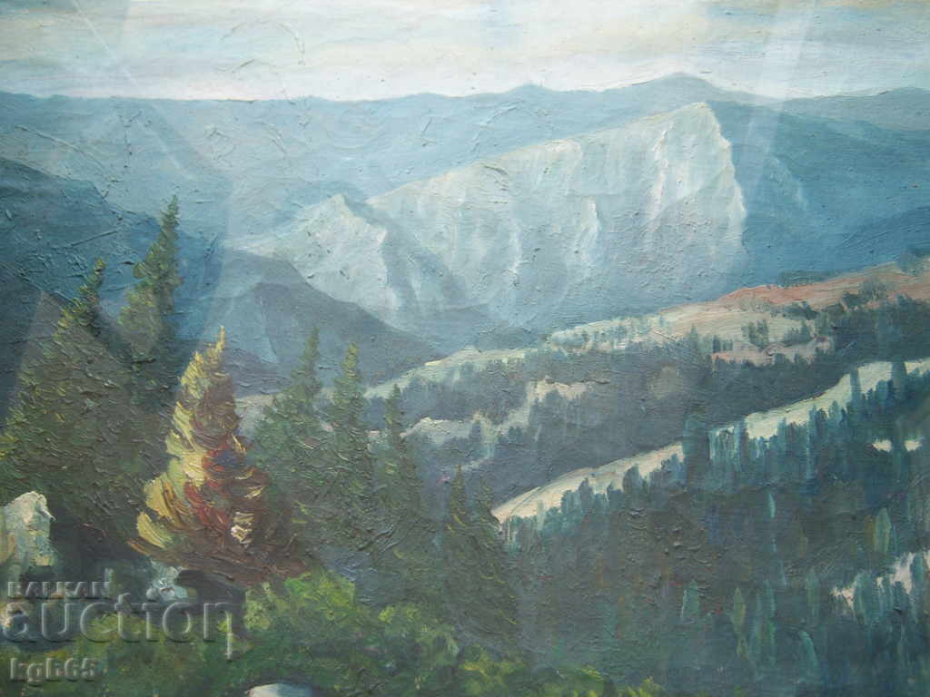 Old painting. Landscape oil. with price 199.65 BGN | € 102.08