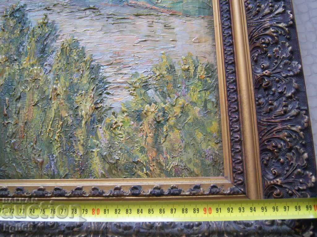 Δημοπρασία Πολύ παλιά εικόνα. Το πετρέλαιο τοπίου. Δημοπρασία Πολύ παλιά εικόνα. Το πετρέλαιο τοπίου.