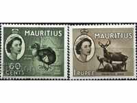 Чисти марки Фауна Елен  Птица Додо 1953  от Мавриций