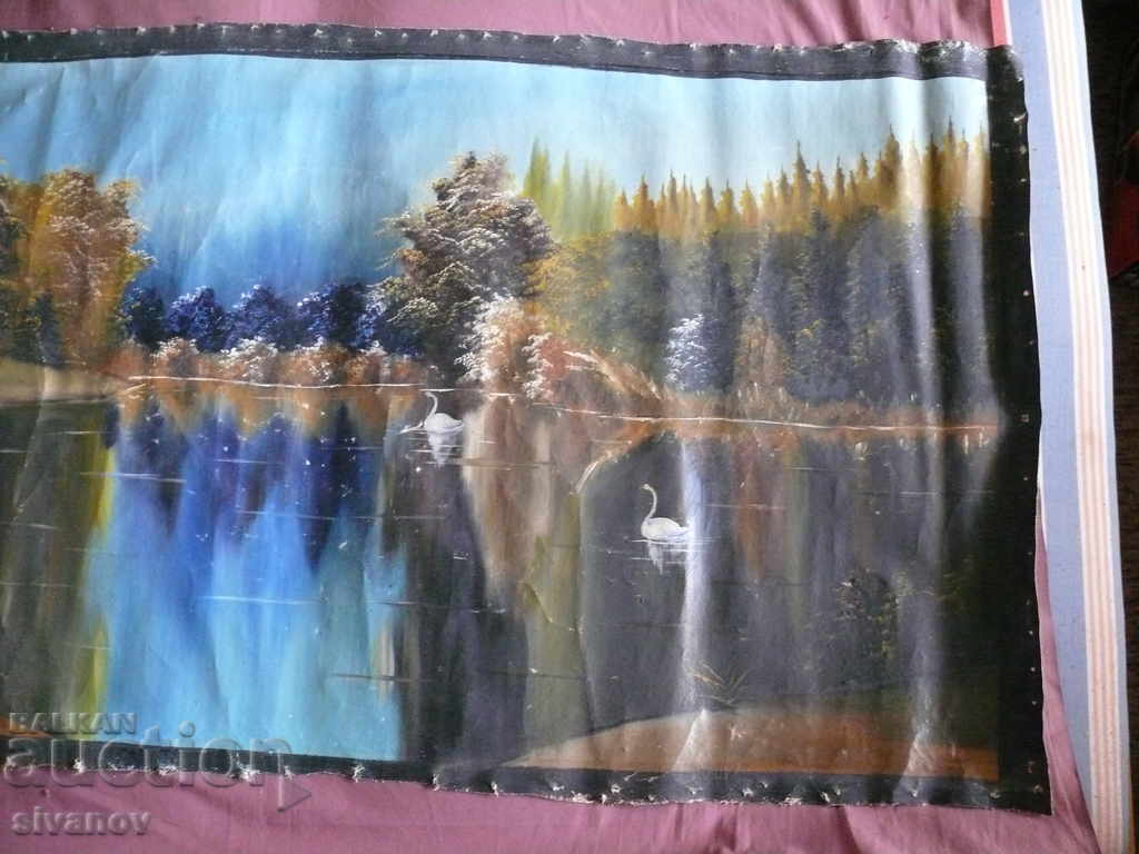 Auction Very Old Picture Oil on Canvas 150cm / 78cm 0389 Auction Very Old Picture Oil on Canvas 150cm / 78cm 0389