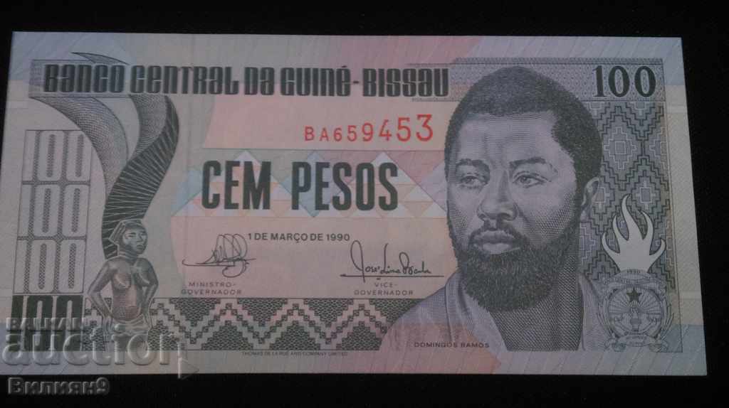 GUINEA-BISAU 100 PESOS 1990 UNC