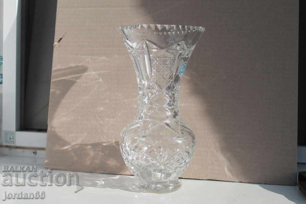 Bulgarian crystal vase