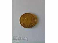 монета 5 цента Етиопия