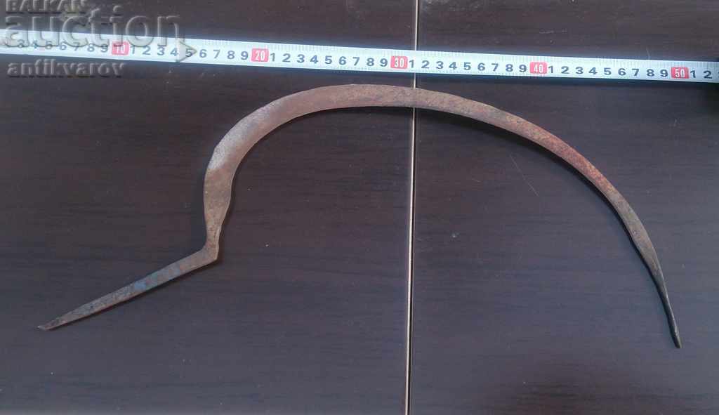 Large wrought iron sickle