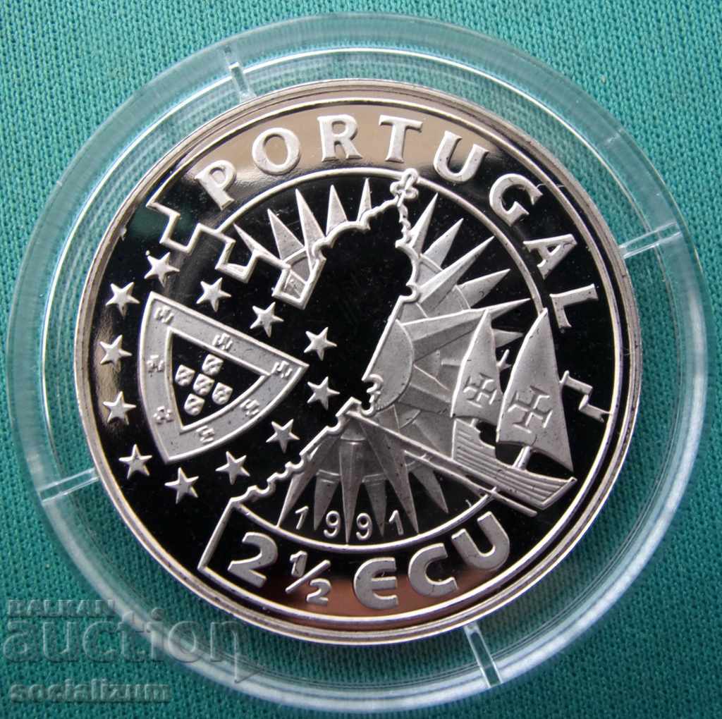 Португалия 2½ Екю 1991 UNC PROOF с цена € 12.78 | 25.00 лв. Португалия 2½ Екю 1991 UNC PROOF с цена € 12.78 | 25.00 лв.