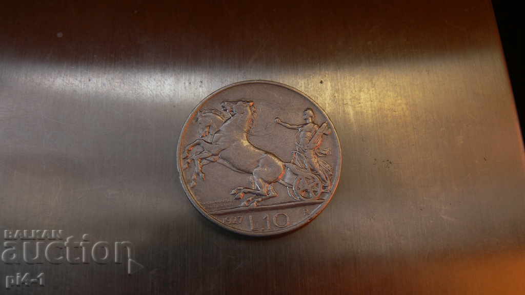 ITALY 10 LEI 1927 with price 80.00 BGN | € 40.90 ITALY 10 LEI 1927 with price 80.00 BGN | € 40.90