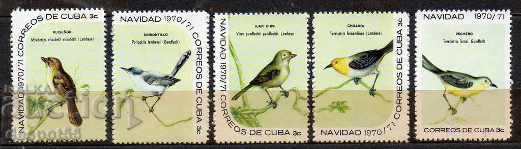 1970. Cuba. Christmas - Birds.