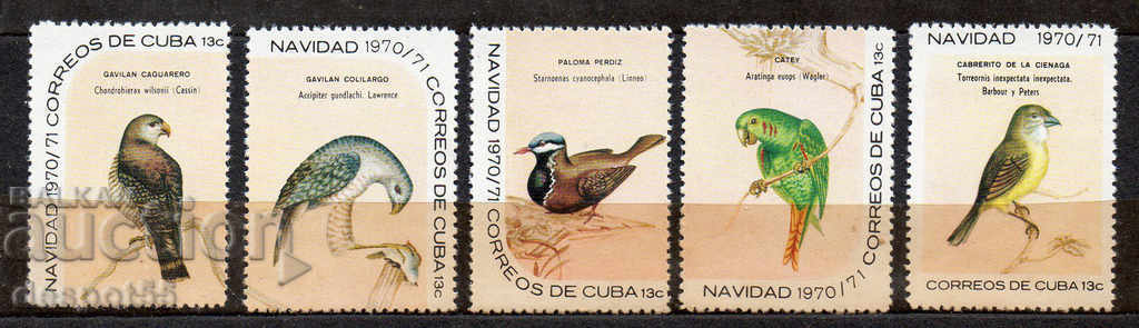 1970. Cuba. Christmas - Birds.