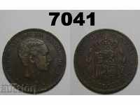 Spania 10 cenți 1879 monede