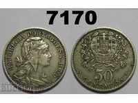 Portugalia 50 de cenți 1929 VF / VF + monedă
