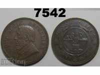 Νότια Αφρική 1 λεπτό 1894 XF + Νοτίου Αφρικής νόμισμα